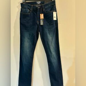 Lazer Men's Dark Blue Slim Jeans